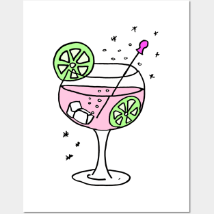 Pink Gin Posters and Art